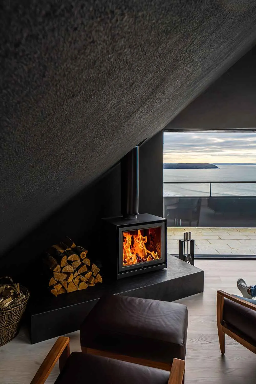 Cove Ridge, North Devon coast &mdash; Fireplace