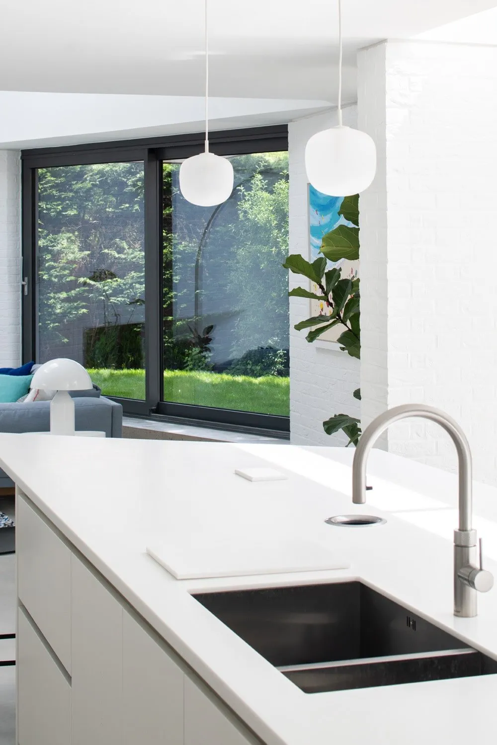 Garden Lodge, Harpenden, AL5 &mdash; Sink and view
