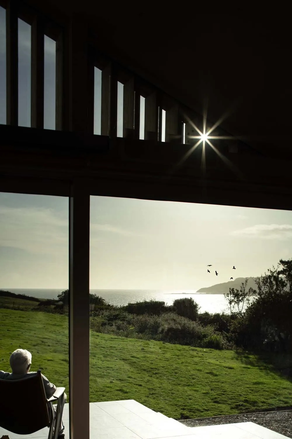 Modern Barn, Dorset, Jurassic Coast &mdash; View from deck
